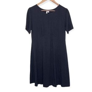 ASOS Black Summer Dress Lightweight Stretch Short Sleeve LBD Womens Size 8